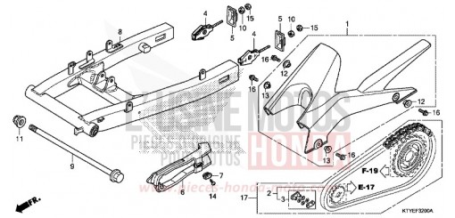 BRAS OSCILLANT CBR125RTF de 2015